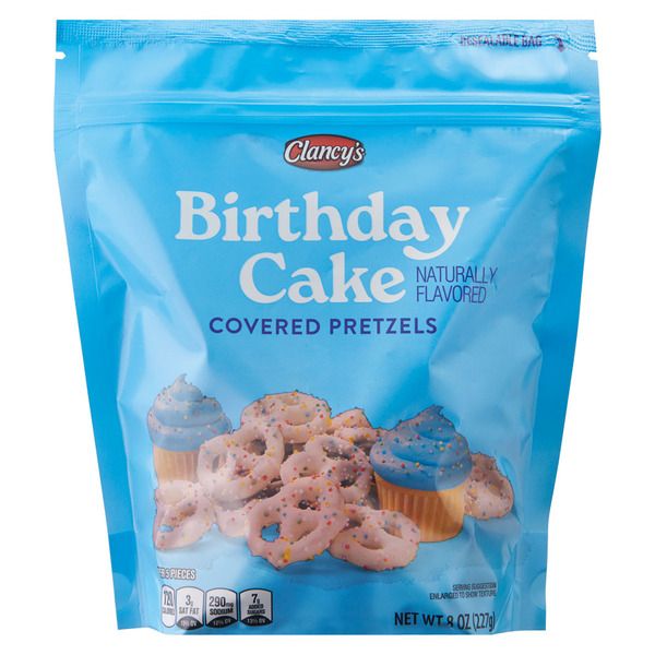 Clancy&#39;s     Birthday Cake Covered Pretzels