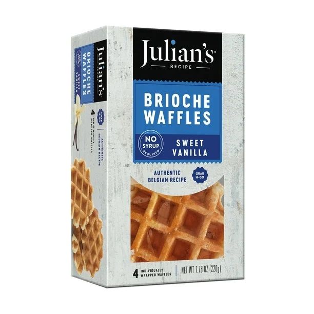 Julian&#39;s Brioche Waffles 4ct - Sweet Vanilla