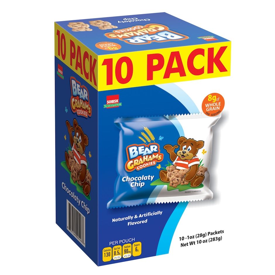 Sobisk Bear Grahams Lunch Packs 10ct - chocolaty chip