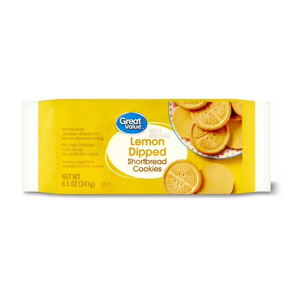 Lemon Dipped Shortbread Cookies