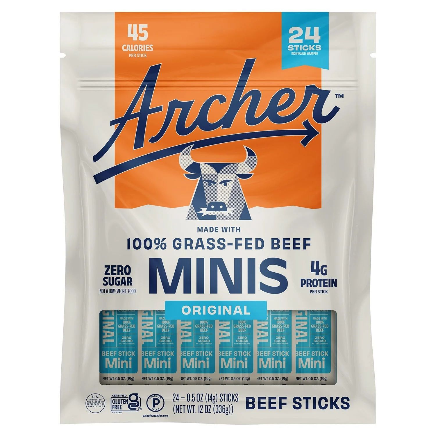 Country Archer Original Mini Beef Sticks 24ct