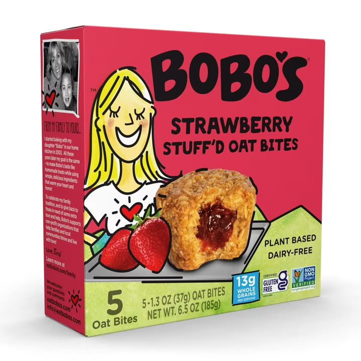 Bobos Strawberry Stuff&#39;d Oat Bites 5ct