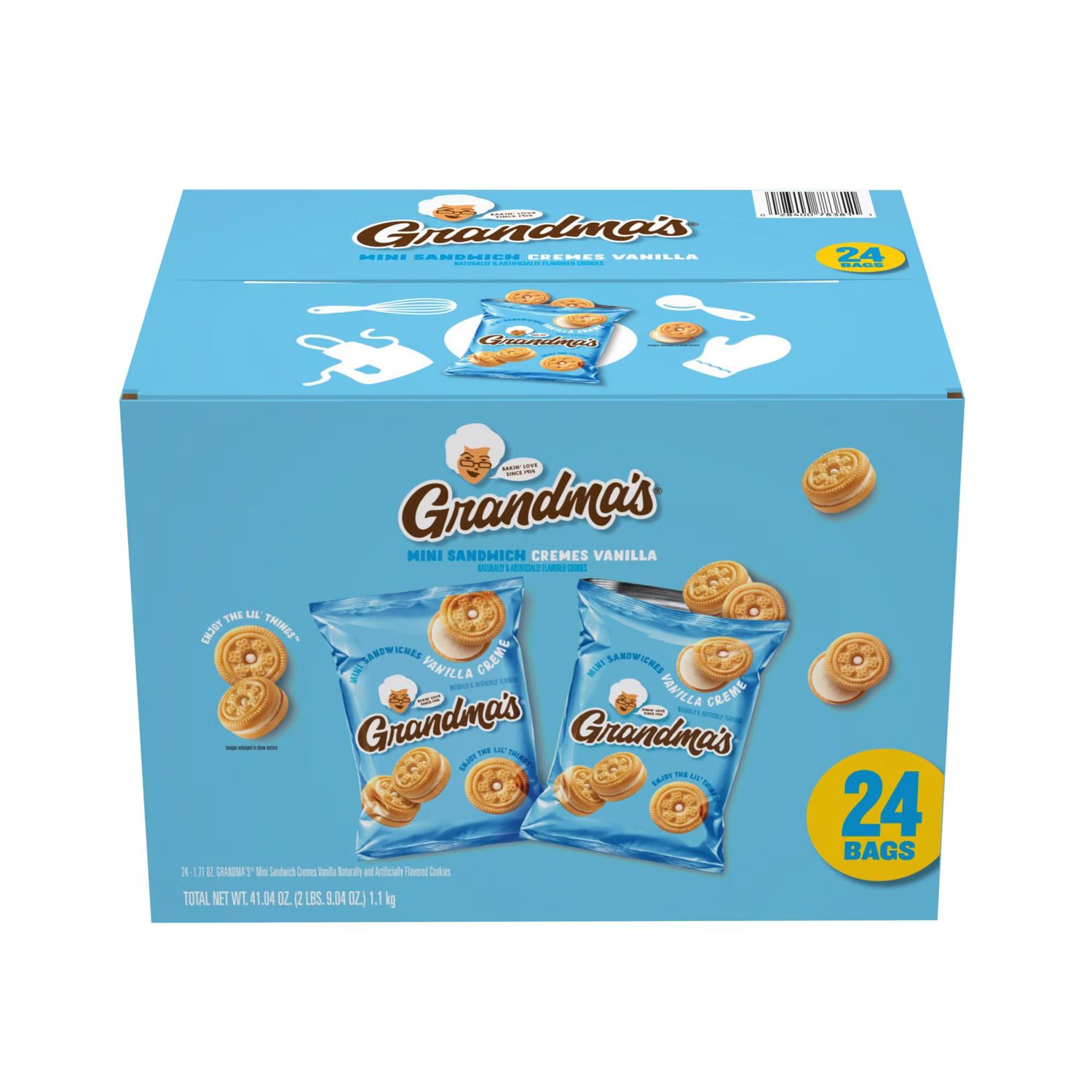 Grandma&#39;s Mini Sandwich Vanilla Cremes Club Pack 24ct