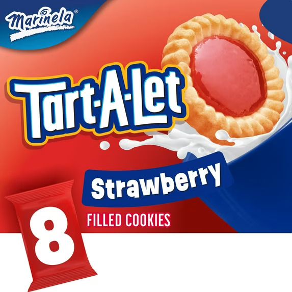 Marinela Mexican Cookies Tart-a-let Strawberry Filled Cookies