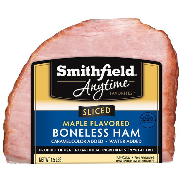 Smithfield Anytime Sliced Boneless Ham - Maple Flavored