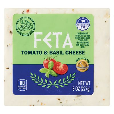 Feta - Tomato &amp; Basil (block)