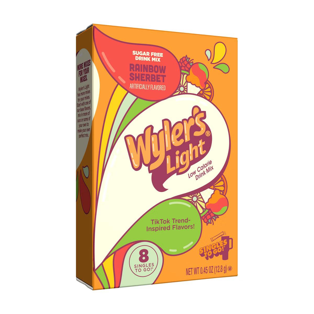 Wyler&#39;s Light 8ct - (add to 16.9oz water)     Rainbow Sherbet