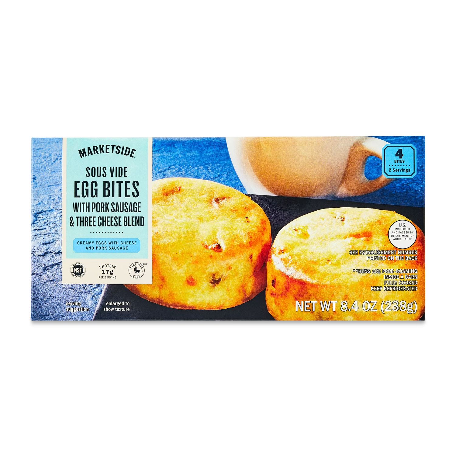 Marketside Egg Bites - Pork Sausage &amp; Three Cheese Blend