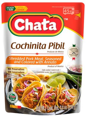 Chata Cochinita Pibil Shredded, Seasoned Pork Meat Chata Cochinita Pibil Shredded, Seasoned Pork Meat