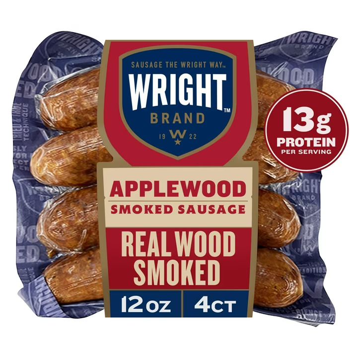 Wright Sausage 4ct - Applewood
