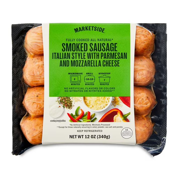 Marketside Sausage - Italian Style with Parmesan and Mozzarella Cheese 4ct