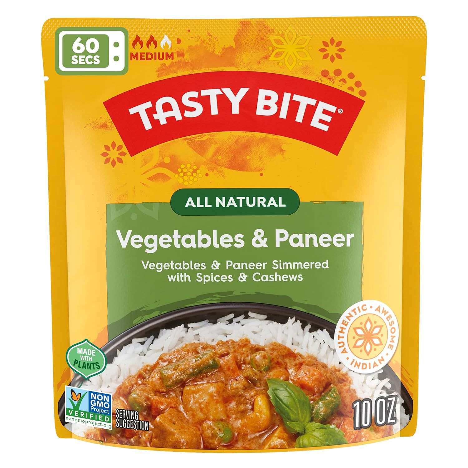 Tasty Bite Indian Microwave Pouches Vegetables & Paneer (Jaipur) Tasty Bite Indian Microwave Pouches Vegetables & Paneer (Jaipur)