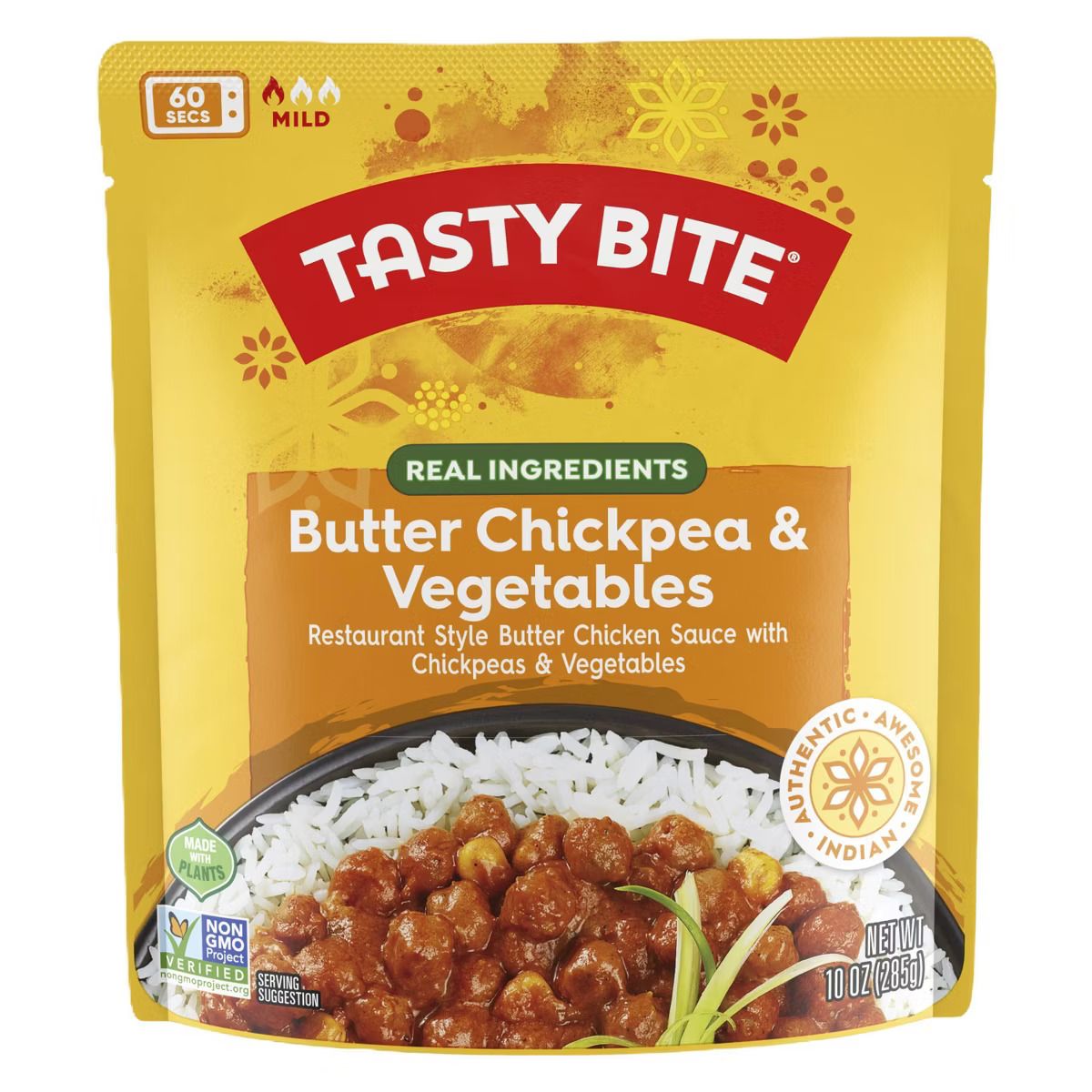 Tasty Bite Indian Microwave Pouches Butter Chickpeas & Vegetables Tasty Bite Indian Microwave Pouches Butter Chickpeas & Vegetables