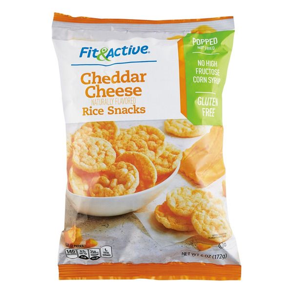 Fit &amp; Active Rice Snacks - Cheddar Cheese