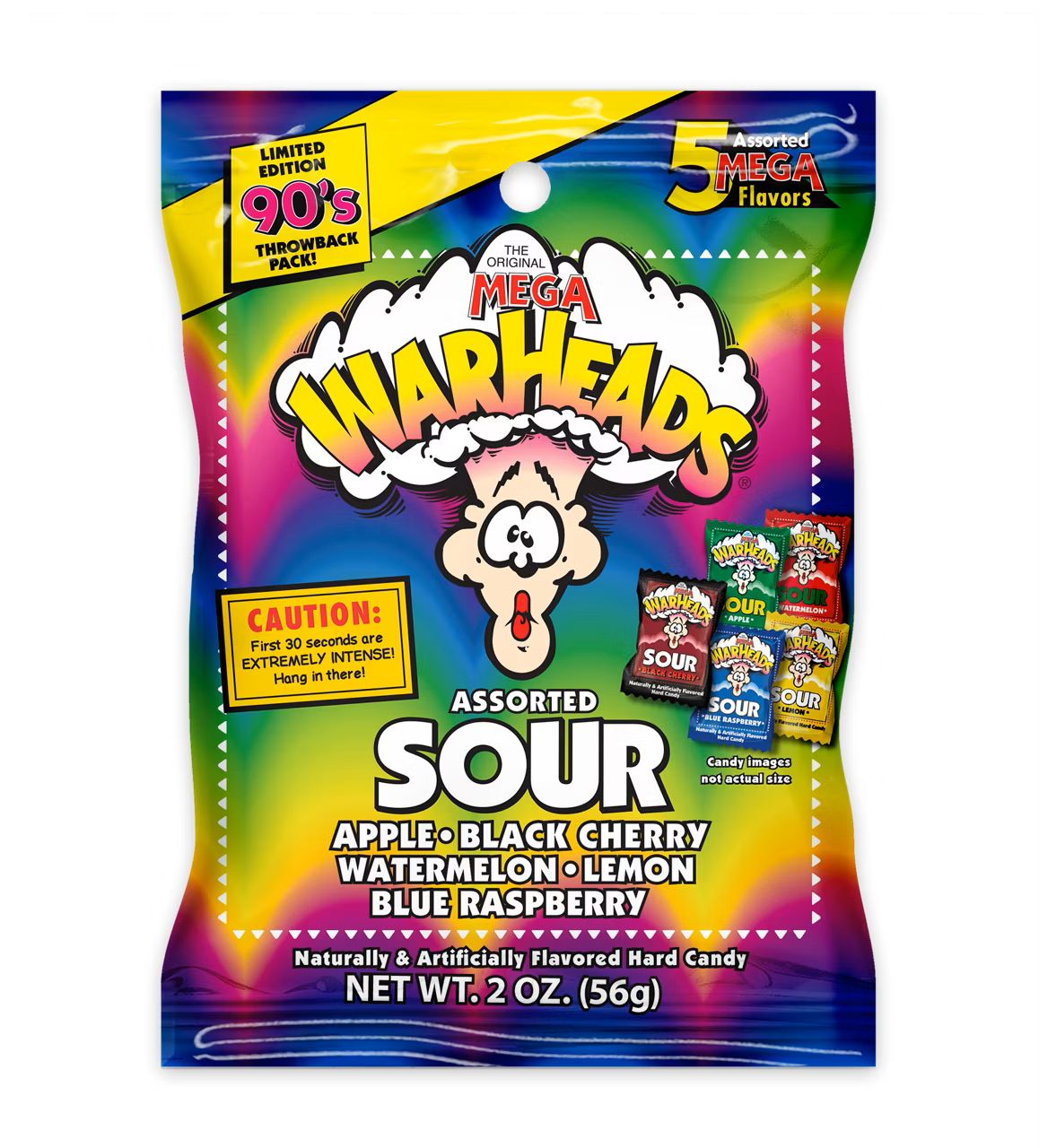 Peg Bags     Warheads Assorted Sour