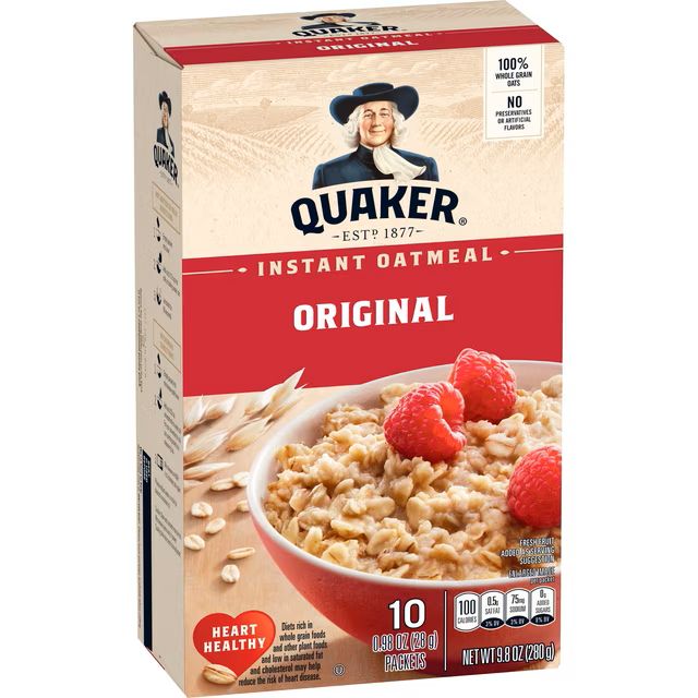 Quaker Instant Oatmeal     Original 10ct