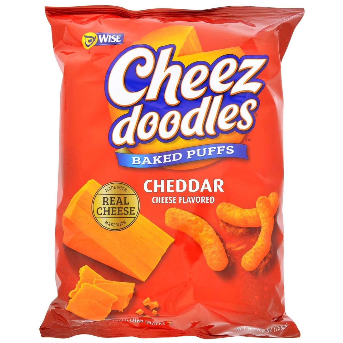 Wise Cheez Doodles Baked Puffs - Cheddar (small) Wise Cheez Doodles Baked Puffs - Cheddar (small)