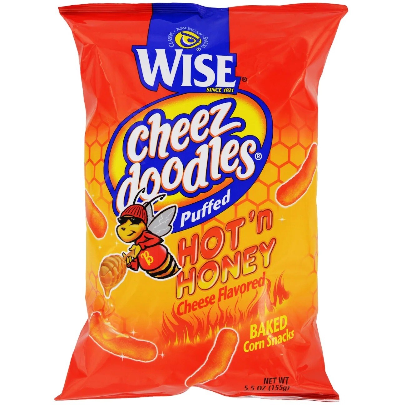 Wise Cheez Doodles Baked Puffs - Hot & Honey (small) Wise Cheez Doodles Baked Puffs - Hot & Honey (small)