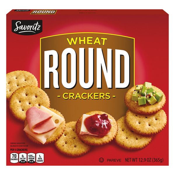 Savoritz Crackers Wheat Round Savoritz Crackers Wheat Round