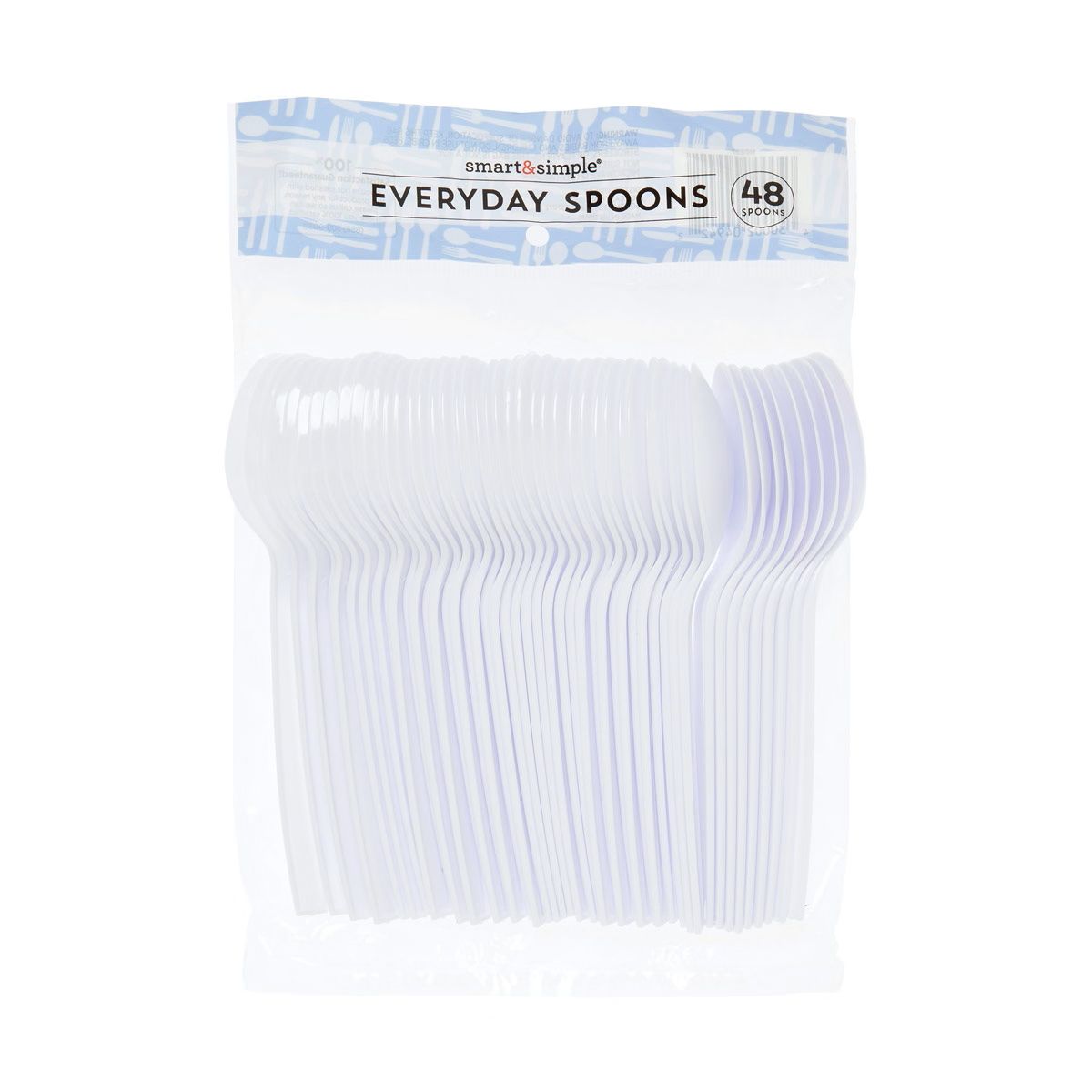 Pliable Plastic Spoons 48ct