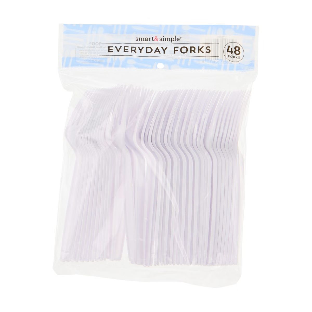 Pliable Plastic Forks 48ct