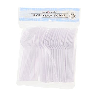 Pliable Plastic Forks 48ct
