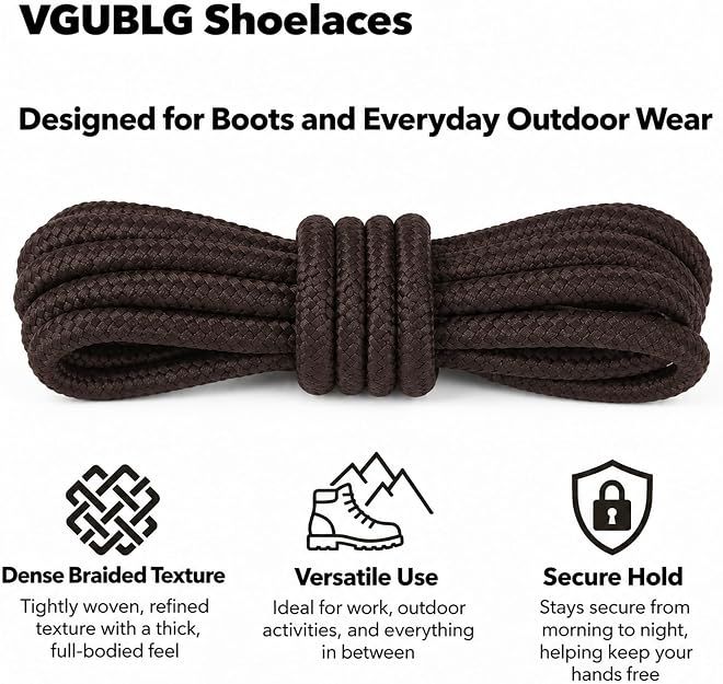 Shoe Lace, Black, 54in Shoe Lace, Black, 54in