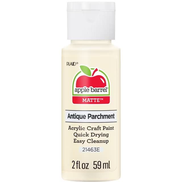 Apple Barrel Matte Acrylic Craft Paint, 2oz bottles     Antique Parchment