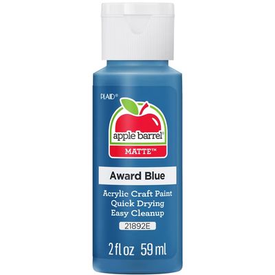 Apple Barrel Matte Acrylic Craft Paint, 2oz bottles     Award Blue