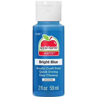 Apple Barrel Matte Acrylic Craft Paint, 2oz bottles     Bright Blue