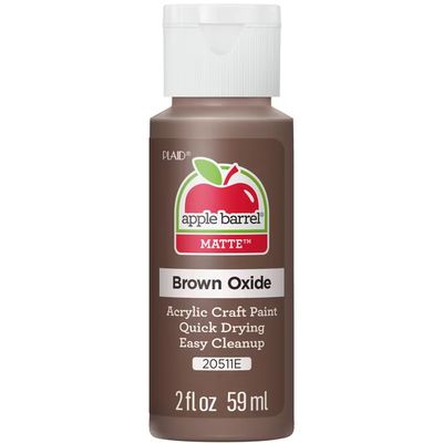 Apple Barrel Matte Acrylic Craft Paint, 2oz bottles     Brown Oxide