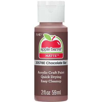 Apple Barrel Matte Acrylic Craft Paint, 2oz bottles     Chocolate Bar