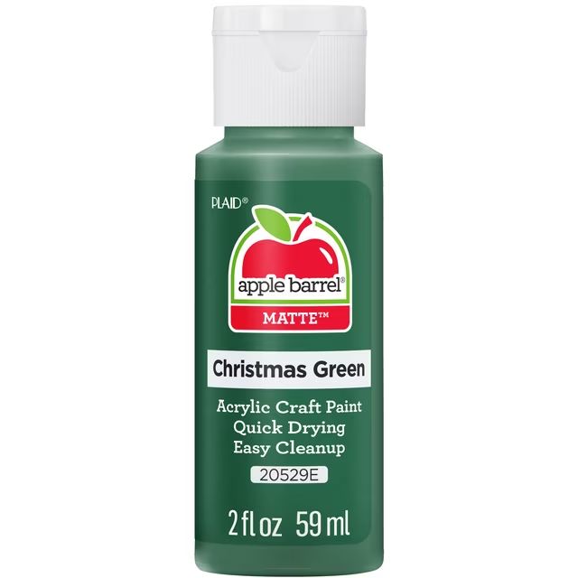 Apple Barrel Matte Acrylic Craft Paint, 2oz bottles Christmas Green Apple Barrel Matte Acrylic Craft Paint, 2oz bottles Christmas Green