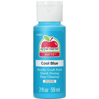 Apple Barrel Matte Acrylic Craft Paint, 2oz bottles     Cool Blue