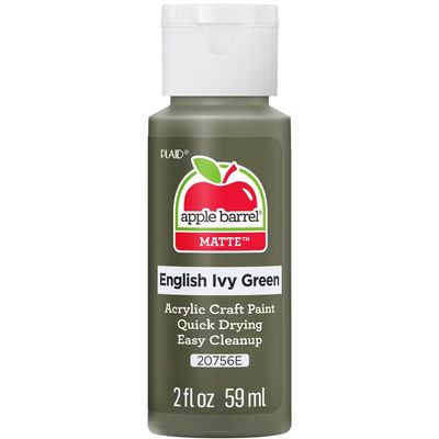 Apple Barrel Matte Acrylic Craft Paint, 2oz bottles     English Ivy Green