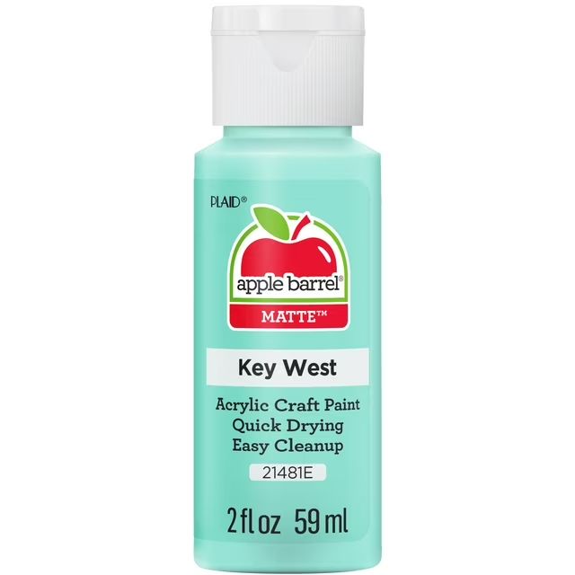 Apple Barrel Matte Acrylic Craft Paint, 2oz bottles Key West Apple Barrel Matte Acrylic Craft Paint, 2oz bottles Key West