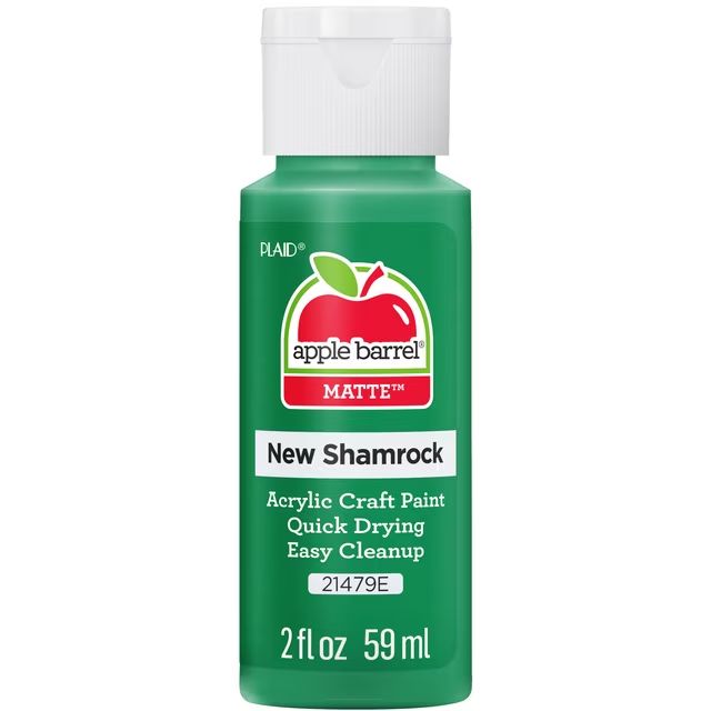 Apple Barrel Matte Acrylic Craft Paint, 2oz bottles     New Shamrock