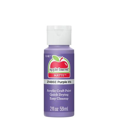 Apple Barrel Matte Acrylic Craft Paint, 2oz bottles     Purple Iris