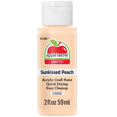 Apple Barrel Matte Acrylic Craft Paint, 2oz bottles     Sunkissed Peach