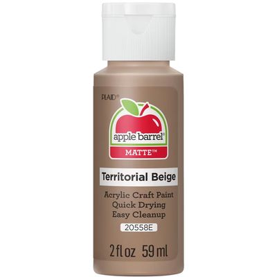 Apple Barrel Matte Acrylic Craft Paint, 2oz bottles     Territorial Beige