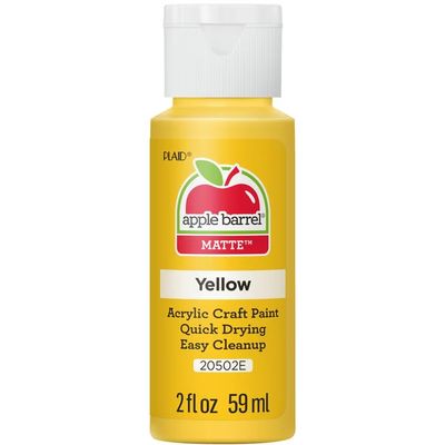 Apple Barrel Matte Acrylic Craft Paint, 2oz bottles     Yellow Flame