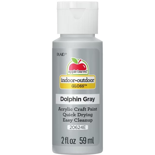 Apple Barrel Gloss Acrylic Craft Paint, 2oz bottles     Dolphin Grey