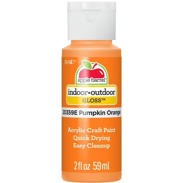 Apple Barrel Gloss Acrylic Craft Paint, 2oz bottles Pumpkin Orange Apple Barrel Gloss Acrylic Craft Paint, 2oz bottles Pumpkin Orange