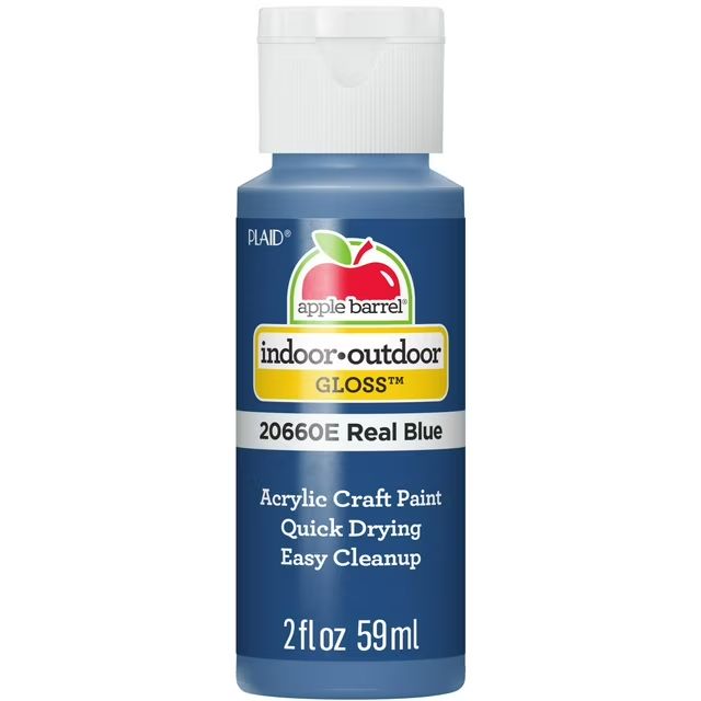 Apple Barrel Gloss Acrylic Craft Paint, 2oz bottles     Real Blue