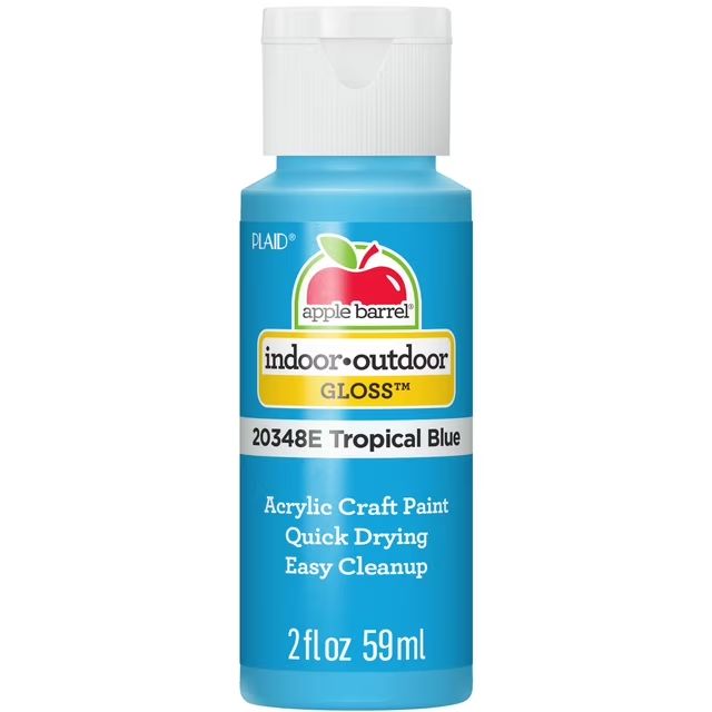 Apple Barrel Gloss Acrylic Craft Paint, 2oz bottles     Tropical Blue