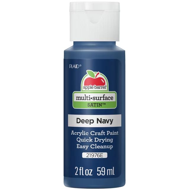 Apple Barrel Multi-Surface Acrylic Craft Paint, 2oz bottles     Deep Navy