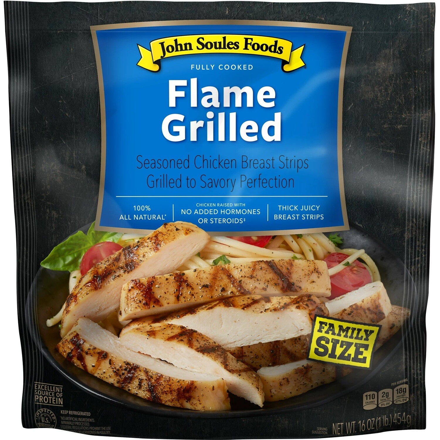 John Soules Kitchen Meat Strips     Chicken Grilled (family size)