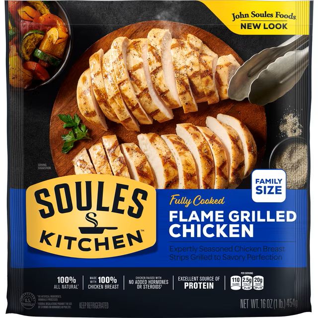 John Soules Kitchen Meat Strips     Flame Grilled Chicken (family size)