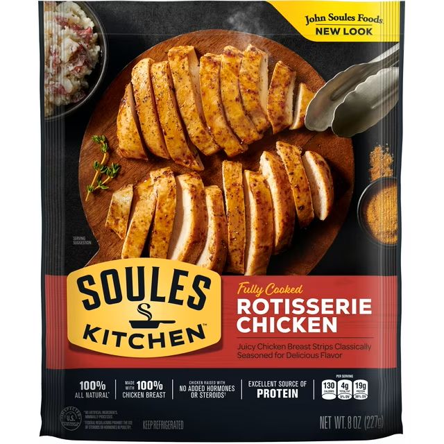 John Soules Kitchen Meat Strips     Rotisserie Chicken