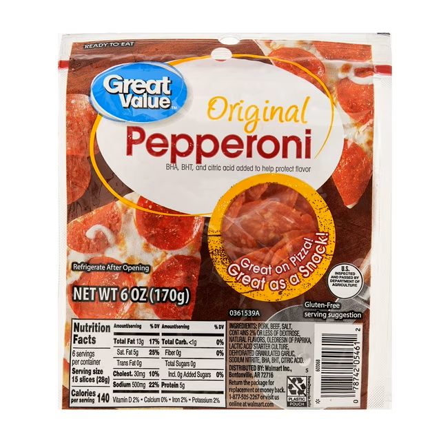 Pepperoni     Sliced